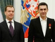 Президент Медведев и Вячеслав Бутусов