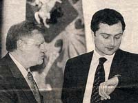 Миронов и Владислав Сурков. черно-белое фото