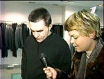 Бутусов и журналист в магазине одежды